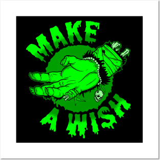 Make a Wish (green) Posters and Art